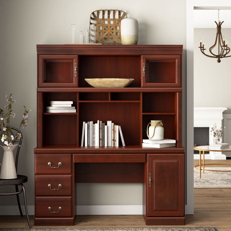 Lyons Executive Desk with Hutch & Reviews Birch Lane